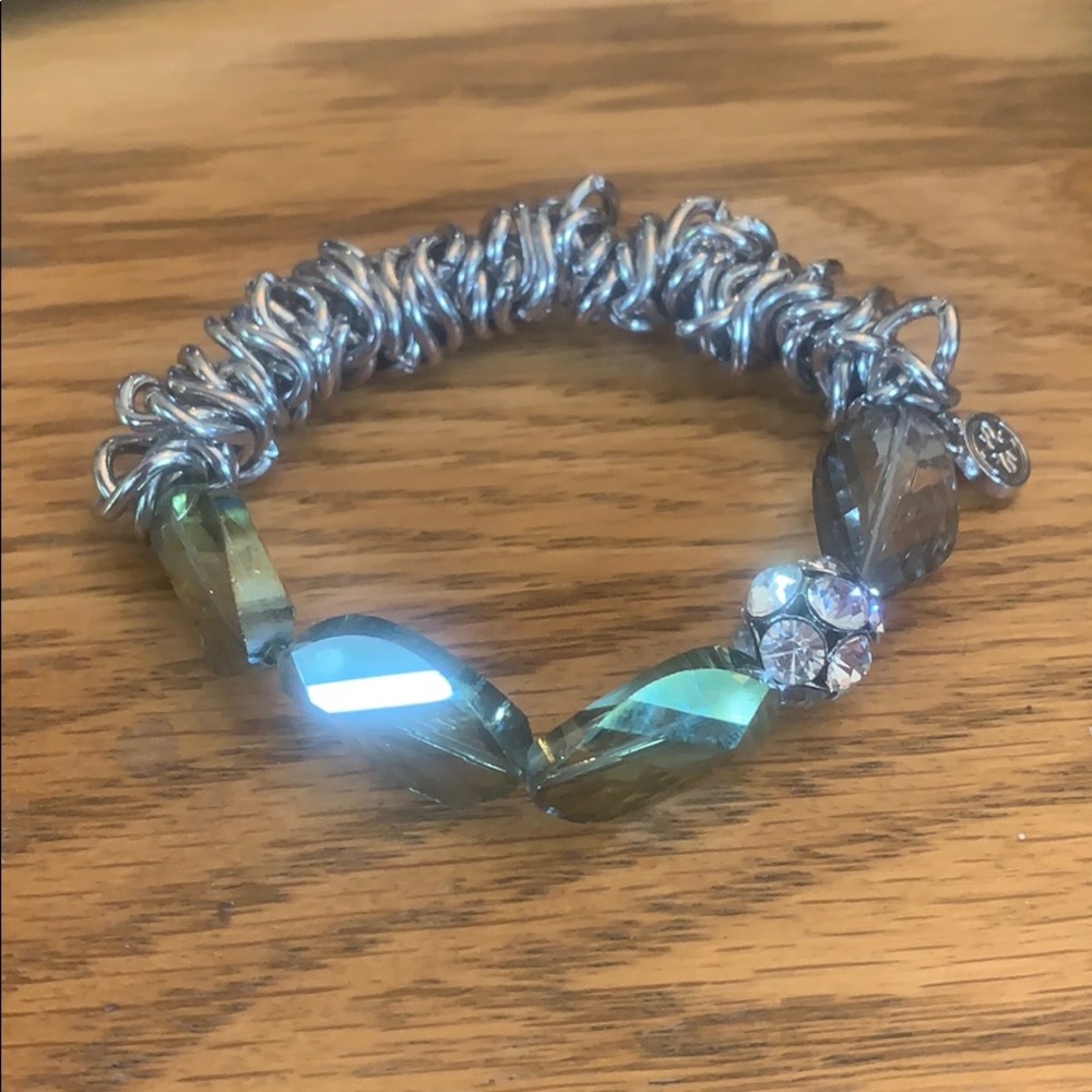 Chain and gem bracelet